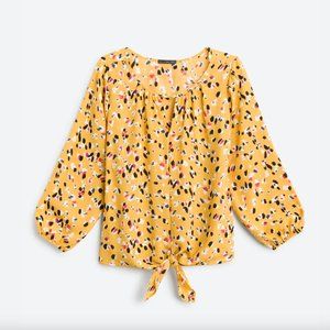 Yellow Casiya Tie Front Blouse - Bundle for discounted shipping!